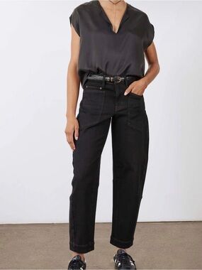 Ruti The Slouchy Jeans  2.0 in Dusted Black size 8_NWT